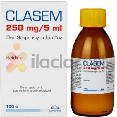 CLASEM 250 MG/5ML 100 ML ORAL SUSPANSIYON ICIN TOZ