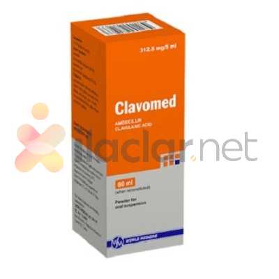 CLAVOMED 125 MG/31,25 MG PEDIATRIK ORAL SUSPANSIYON HAZIRLAMAK ICIN KURU TOZ 100 ML