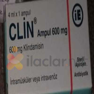 CLIN 600 MG/4 ML ENJEKSIYONLUK COZELTI (1 AMPUL)