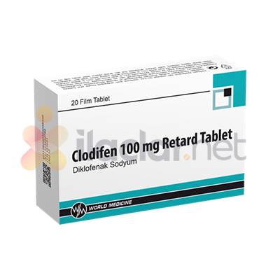 CLODIFEN 100 MG UZATILMIS SALIMLI TABLET (10 TABLET)