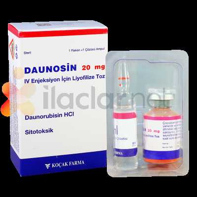 DAUNOSIN 20 MG I.V. ENJEKSIYON ICIN LIYOFILIZE TOZ ( 1 FLAKON)