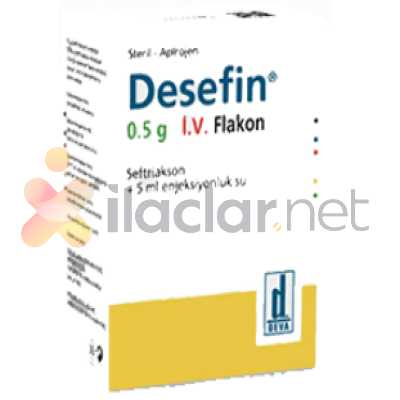 DESEFIN 0,5 G I.V. ENJEKSIYONLUK/INFUZYONLUK COZELTI HAZIRLAMAK ICIN TOZ (1 FLAKON)