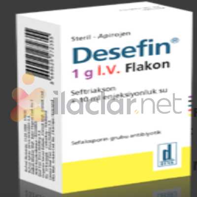 DESEFIN 1 G I.V. ENJEKSIYONLUK/ INFUZYONLUK COZELTI HAZIRLAMAK ICIN TOZ (1 FLAKON)