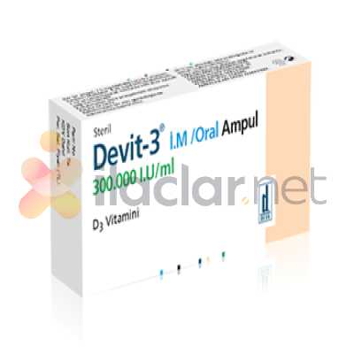 DEVIT-3 300.000 I.U./ML I.M./ORAL COZELTI ICEREN 1 AMPUL