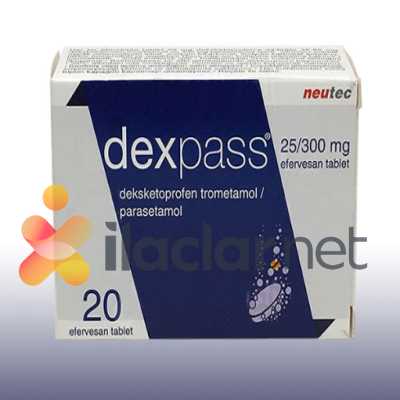DEXPASS 25/300 mg efervesan tablet