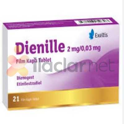 DIENILLE 2 MG/0,03 MG 21 FILM KAPLI TABLET