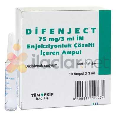 DIFENJECT 75 MG/3 ML IM ENJEKSIYONLUK 10 AMPUL