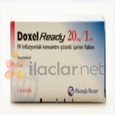 DOXEL READY 20 MG/1 ML IVINFUZYONLUK KONSANTRE COZELTIICEREN FLAKON (1 FLAKON)