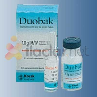 DUOBAK 500 MG/250 MG IM ENJEKSIYONLUK COZELTI HAZIRLAMAK ICIN TOZ VE COZUCU (1 FLAKON)