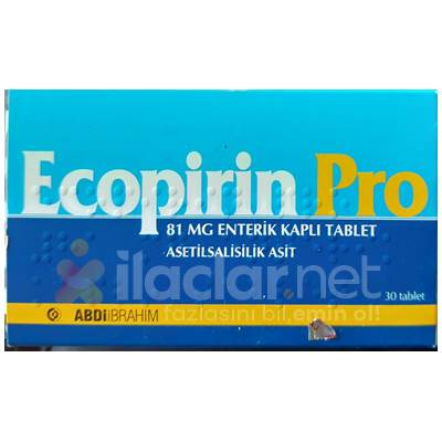ECOPIRIN PRO 81 Mg 30 Enterik Kapl Tablet Ilaclar ECOPIRIN PRO 81 Mg 30 Enterik Kapl Tablet Ilaclar