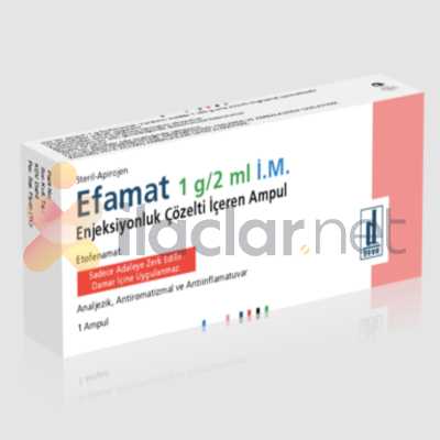 EFAMAT 1 GR/2 ML IM ENJ. COZELTI ICEREN AMPUL