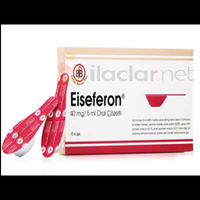 EISEFERON 40 MG/5 ML ORAL COZELTI 10 KASIK