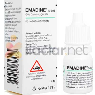 EMADINE % 0,05 5 ML OFTALMIK SOLUSYON