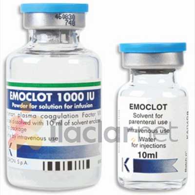EMOCLOT 1000 IU/10 ML IV INFUZYONLUK COZELTI HAZIRLAMAK ICIN TOZ VE COZUCU