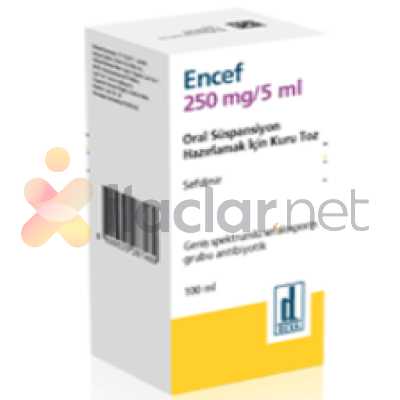 ENCEF 250 MG/5ML ORAL SUSPANSIYON HAZIRLAMAK ICIN KURU TOZ (100 ML)