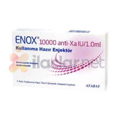 ENOX 10000 ANTI-XA IU/1 ML 2 KULLANIMA HAZIR ENJEKTOR