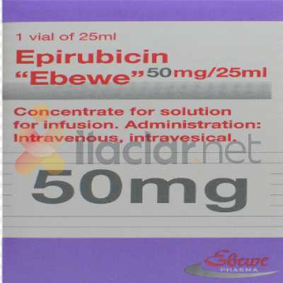 EPIRUBICIN EBEWE 50 MG/25 ML IV INF. ICIN FLAKON