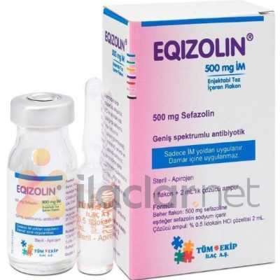 EQIZOLIN IM 500 MG 1 FLAKON