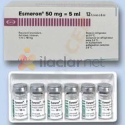 ESMERON 50 MG/5 ML IV ENJEKSIYON ICIN SOLUSYON ICEREN 10 FLAKON