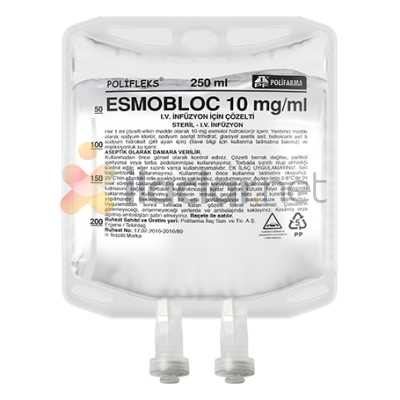 ESMOBLOC 10 MG / ML IV INF. ICIN COZELTI (250 ML SETSIZ)