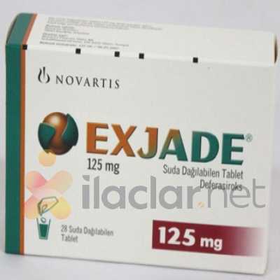 EXJADE 125 MG 28 ADET SUDA DAGILABILEN TABLET