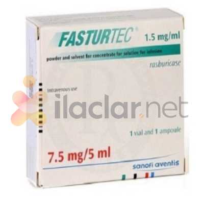 FASTURTEC 1,5 MG/1 ML INFÜZYONLUK COZELTI ICIN TOZ ICEREN FLAKON VECOZUCU ICEREN AMPUL