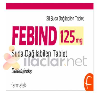 FEBIND 125 MG SUDA DAGILABILEN TABLET (28 TABLET)