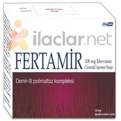 FERTAMIR 100 MG EFERVESAN GRANUL ICEREN SASE