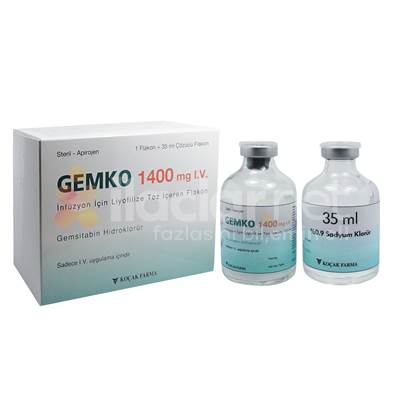 GEMKO 1400 MG IV INF. ICIN LIYOFILIZE TOZ ICEREN FLAKON