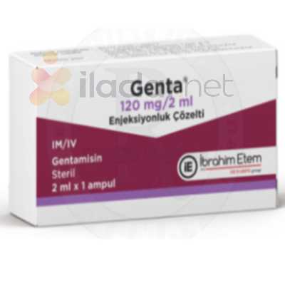 GENTA 120 MG/2 ML ENJEKSIYONLUK COZELTI