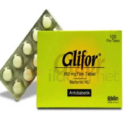 GLIFOR 850 MG 100 FILM TABLET