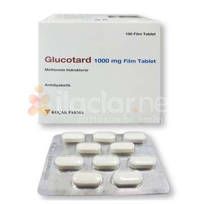 GLUCOTARD 1000 MG 100 FILM KAPLI TABLET