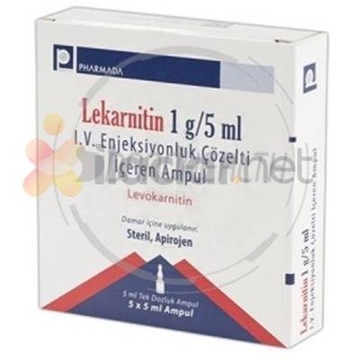 LEKARNITIN 1 G/5 ML IV ENJEKSIYONLUK COZELTI ICEREN 5 AMPUL