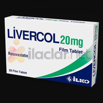 LIVERCOL 20 MG 28 FILM TABLET