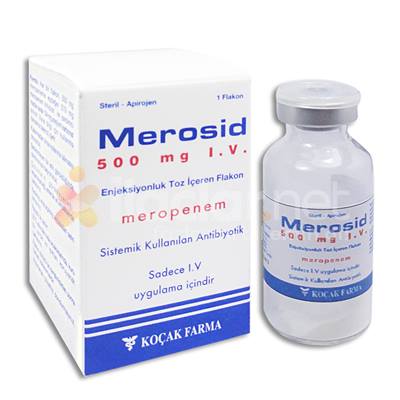MEROSID 500 MG IV ENJEKTABL TOZ ICEREN 1 FLAKON