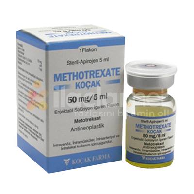 METHOTREXATE KOCAK 50 MG/5 ML ENJEKSIYONLUK COZELTI ( 1 FLAKON)