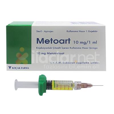 METOART 10 MG/1 ML ENJEKSIYONLUK COZELTI ICEREN ENJEKTOR ( 1 ENJEKTOR)