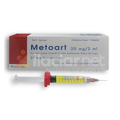 METOART 20 MG/2 ML ENJEKSIYONLUK COZELTI ICEREN ENJEKTOR (1 ENJEKTOR)