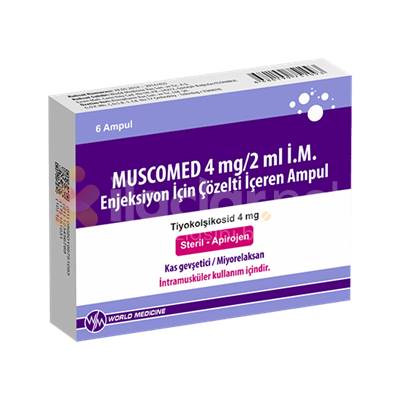 MUSCOMED 4 MG/2 ML IM 6 AMPUL