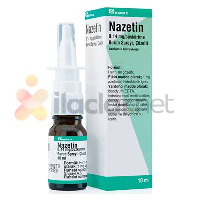 NAZETIN 0,14 MG/PUSKURTME BURUN SPREYI, COZELTI