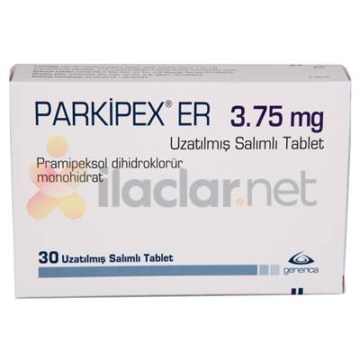 PARKIPEX ER 3,75 MG UZATILMIS SALIMLI 30 TABLET