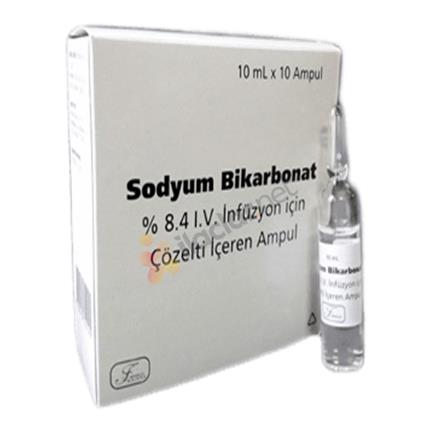 SODYUM BIKARBONAT %8.4 IV infüzyon için çözelti içeren 10 ampül