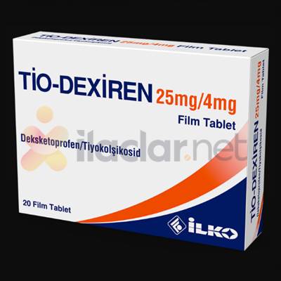 TIO-DEXIREN 25 MG/4 MG 20 FILM TABLET