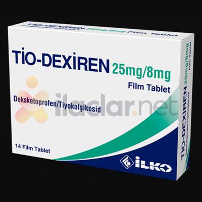 TIO-DEXIREN 25 MG/8 MG 14 FILM TABLET