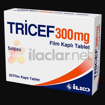 TRICEF 300 MG 20 FILM KAPLI TABLET