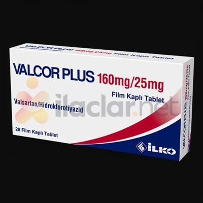 VALCOR PLUS 160/25 MG 28 FILM KAPLI TABET