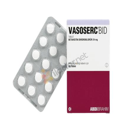 VASOSERC BID 24 mg 30 tablet {8699514018551}