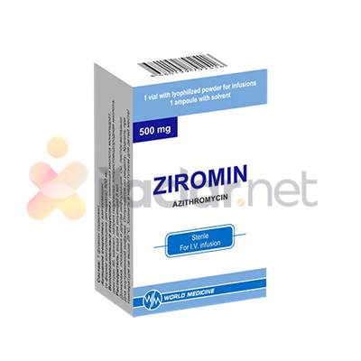 ZIROMIN 500 MG IV LIYOFILIZE ENJ. TOZ ICEREN FLAKON (1 FLAKON + COZUCU)